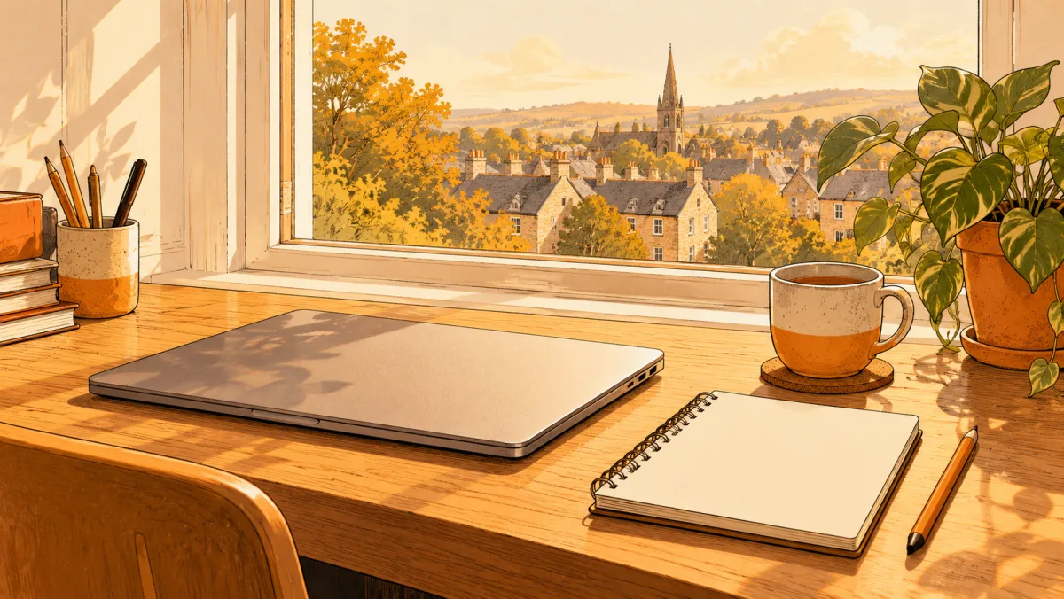 Illustration d’un bureau représentant Venus Cloud Ltd, l’entreprise derrière Tegant