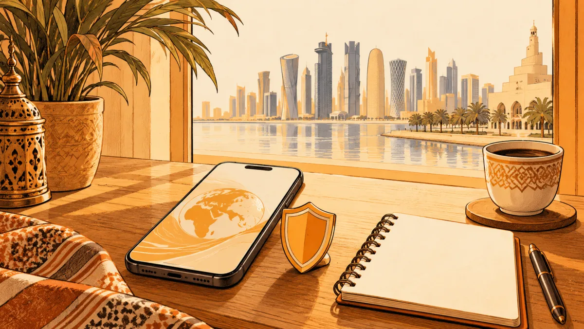A phone and shield beside a notebook