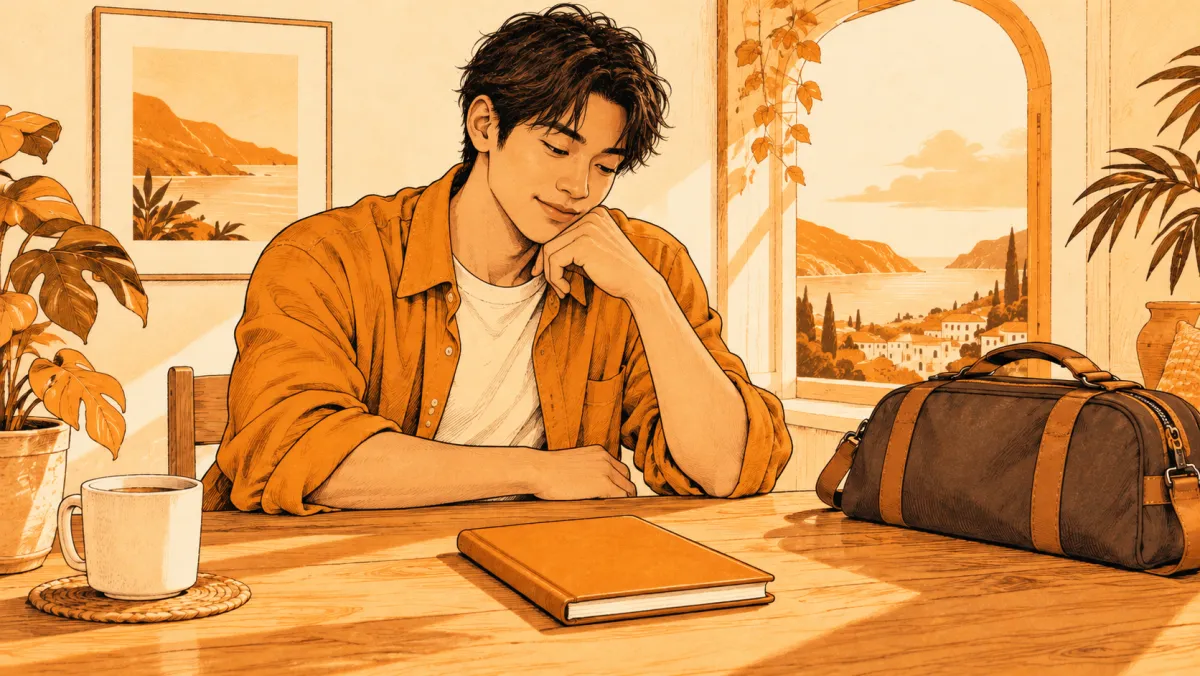 A person sitting at a table