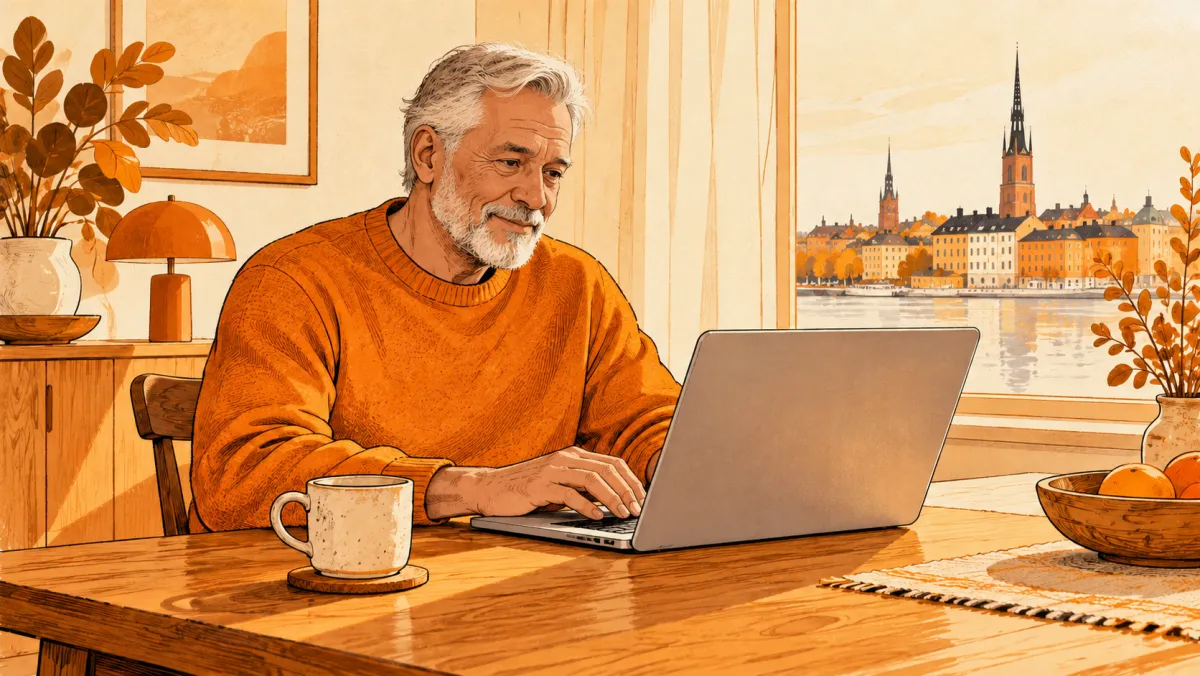 A man using a laptop