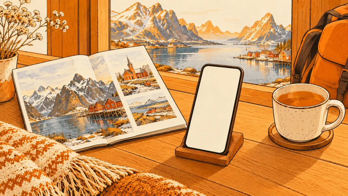 A phone on a table