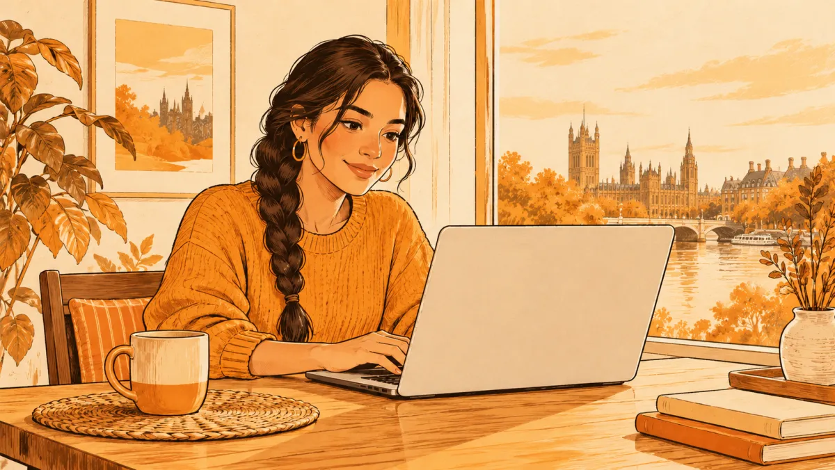 Une femme utilise un ordinateur portable