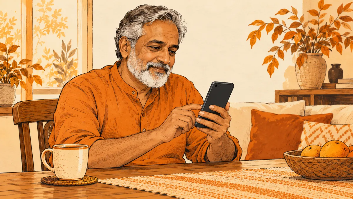 A man using a phone